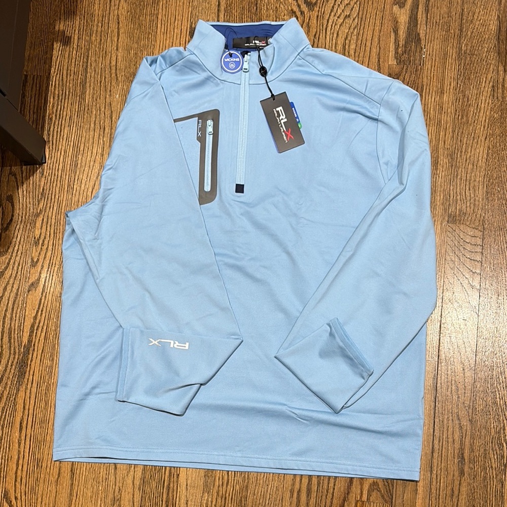 RLX Blue Quarter-Zip Pullover. NWT